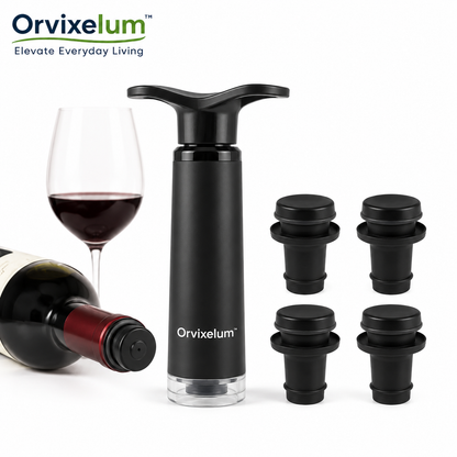 Orvixelum™ SnapSeal Vacuum Wine Stopper Kit