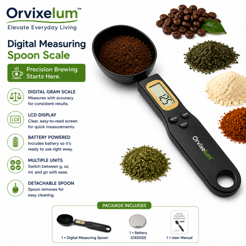 Orvixelum™ BrewScale Digital Coffee Measuring Spoon